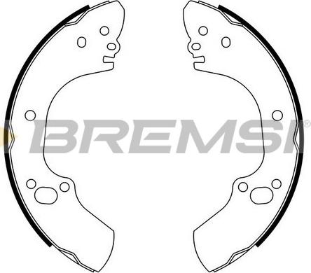 Bremsi GF0707 - Komplet kočnica, bubanj kočnice www.molydon.hr