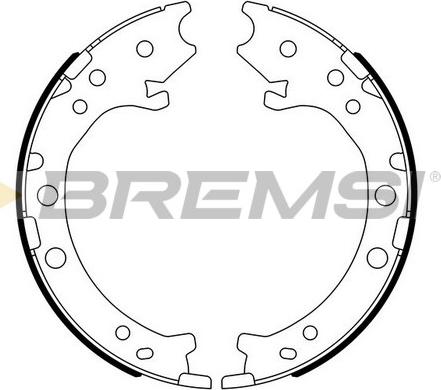 Bremsi GF0715 - Komplet kočionih obloga, rucna kočnica www.molydon.hr