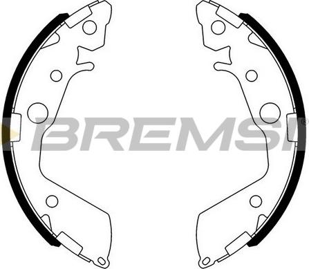 Bremsi GF0718 - Komplet kočnica, bubanj kočnice www.molydon.hr