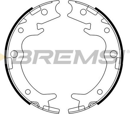 Bremsi GF0713 - Komplet kočionih obloga, rucna kočnica www.molydon.hr