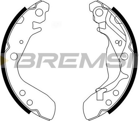 Bremsi GF0712 - Komplet kočnica, bubanj kočnice www.molydon.hr