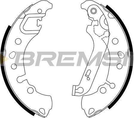 Bremsi GF1115 - Komplet kočnica, bubanj kočnice www.molydon.hr