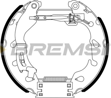 Bremsi GK0460 - Komplet kočnica, bubanj kočnice www.molydon.hr