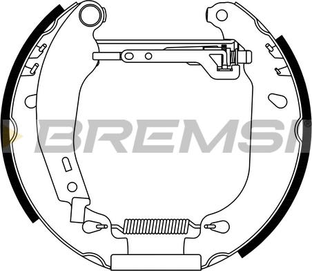 Bremsi GK0092 - Komplet kočnica, bubanj kočnice www.molydon.hr