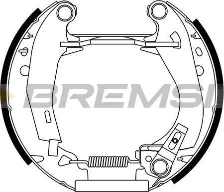 Bremsi GK0110 - Komplet kočnica, bubanj kočnice www.molydon.hr