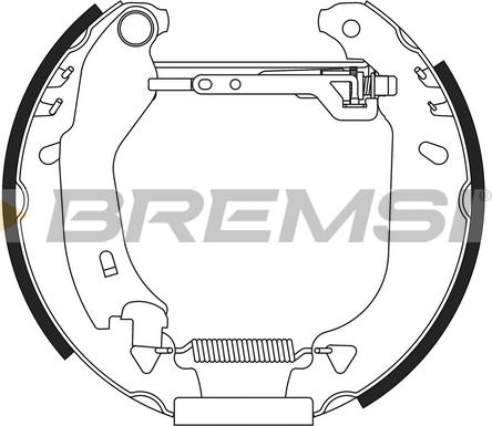 Bremsi GK0109 - Komplet kočnica, bubanj kočnice www.molydon.hr