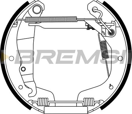 Bremsi GK0074 - Komplet kočnica, bubanj kočnice www.molydon.hr