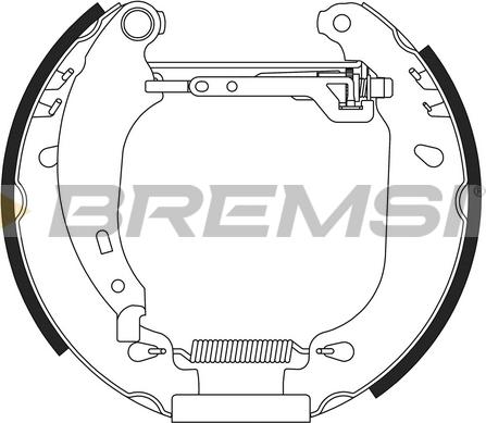 Bremsi GK0160 - Komplet kočnica, bubanj kočnice www.molydon.hr