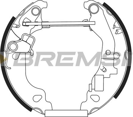 Bremsi GK0167 - Komplet kočnica, bubanj kočnice www.molydon.hr