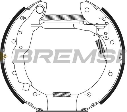 Bremsi GK0179 - Komplet kočnica, bubanj kočnice www.molydon.hr