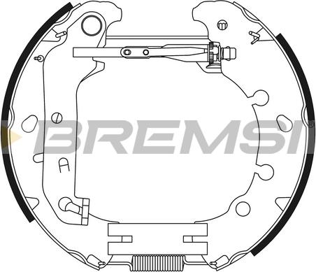 Bremsi GK0391 - Komplet kočnica, bubanj kočnice www.molydon.hr