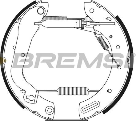 Bremsi GK0221 - Komplet kočnica, bubanj kočnice www.molydon.hr