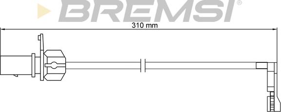 Bremsi WI0954 - Signalni kontakt, trosenje kočione plocice www.molydon.hr