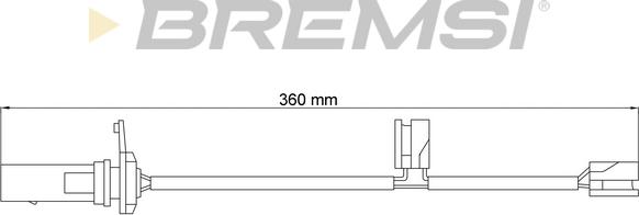 Bremsi WI0950 - Signalni kontakt, trosenje kočione plocice www.molydon.hr