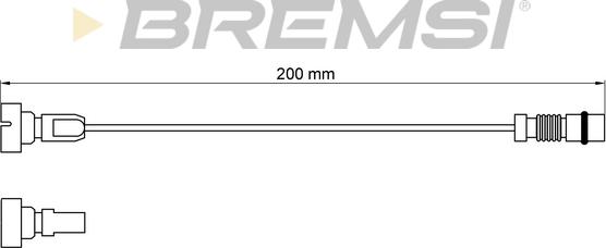 Bremsi WI0963 - Signalni kontakt, trosenje kočione plocice www.molydon.hr