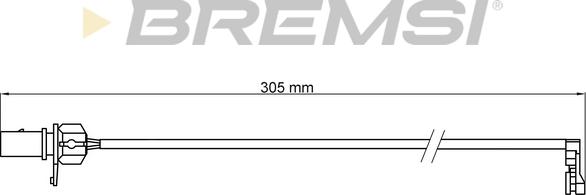 Bremsi WI0914 - Signalni kontakt, trosenje kočione plocice www.molydon.hr