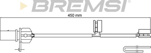 Bremsi WI0910 - Signalni kontakt, trosenje kočione plocice www.molydon.hr