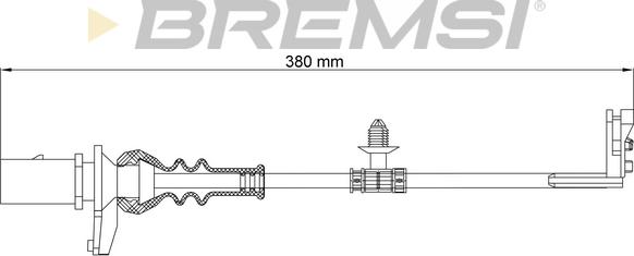 Bremsi WI0911 - Signalni kontakt, trosenje kočione plocice www.molydon.hr