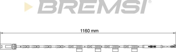 Bremsi WI0938 - Signalni kontakt, trosenje kočione plocice www.molydon.hr