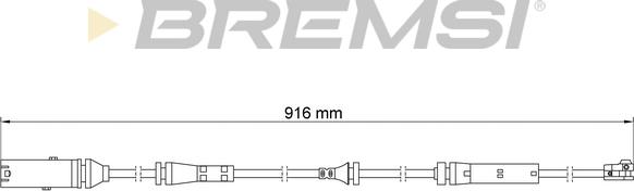 Bremsi WI0924 - Signalni kontakt, trosenje kočione plocice www.molydon.hr