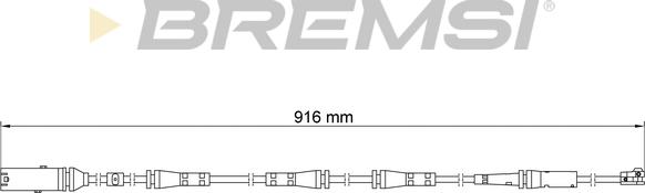 Bremsi WI0925 - Signalni kontakt, trosenje kočione plocice www.molydon.hr