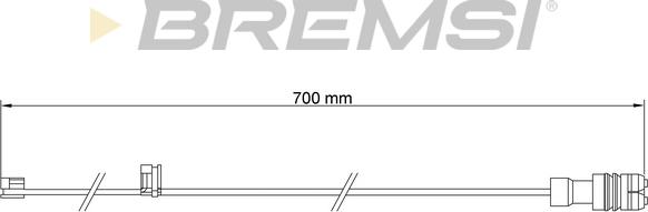 Bremsi WI0546 - Signalni kontakt, trosenje kočione plocice www.molydon.hr