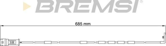 Bremsi WI0558 - Signalni kontakt, trosenje kočione plocice www.molydon.hr