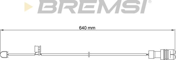 Bremsi WI0563 - Signalni kontakt, trosenje kočione plocice www.molydon.hr