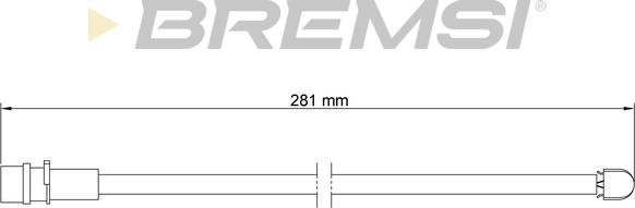 Bremsi WI0539 - Signalni kontakt, trosenje kočione plocice www.molydon.hr