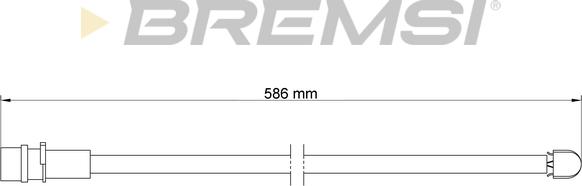 Bremsi WI0538 - Signalni kontakt, trosenje kočione plocice www.molydon.hr