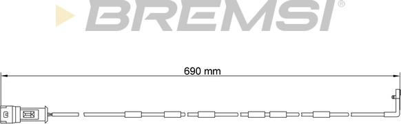 Bremsi WI0524 - Signalni kontakt, trosenje kočione plocice www.molydon.hr