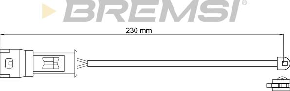 Bremsi WI0575 - Signalni kontakt, trosenje kočione plocice www.molydon.hr