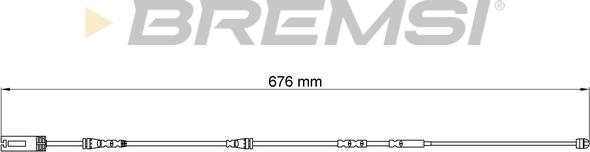 Bremsi WI0692 - Signalni kontakt, trosenje kočione plocice www.molydon.hr