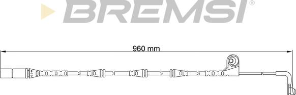 Bremsi WI0640 - Signalni kontakt, trosenje kočione plocice www.molydon.hr