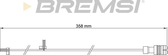 Bremsi WI0657 - Signalni kontakt, trosenje kočione plocice www.molydon.hr