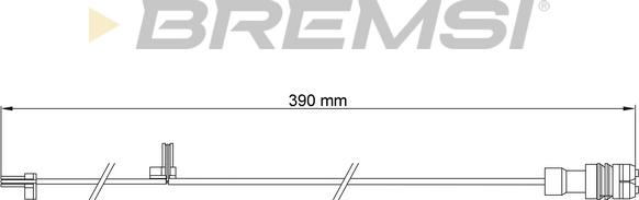 Bremsi WI0664 - Signalni kontakt, trosenje kočione plocice www.molydon.hr