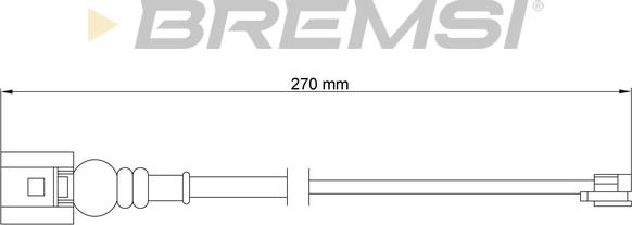 Bremsi WI0665 - Signalni kontakt, trosenje kočione plocice www.molydon.hr