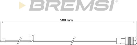 Bremsi WI0662 - Signalni kontakt, trosenje kočione plocice www.molydon.hr