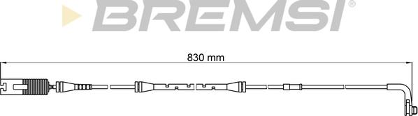 Bremsi WI0608 - Signalni kontakt, trosenje kočione plocice www.molydon.hr