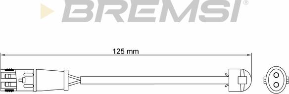 Bremsi WI0634 - Signalni kontakt, trosenje kočione plocice www.molydon.hr