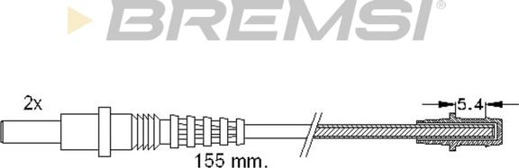 Bremsi WI0633 - Signalni kontakt, trosenje kočione plocice www.molydon.hr