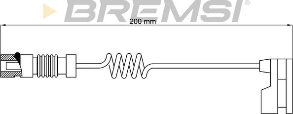 Bremsi WI0620 - Signalni kontakt, trosenje kočione plocice www.molydon.hr