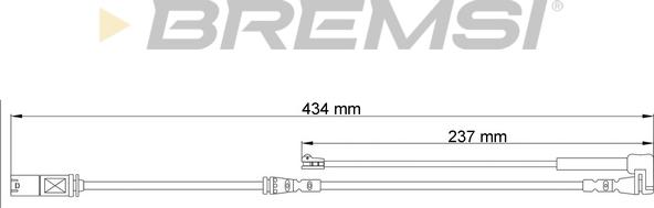 Bremsi WI0801 - Signalni kontakt, trosenje kočione plocice www.molydon.hr