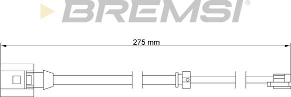 Bremsi WI0754 - Signalni kontakt, trosenje kočione plocice www.molydon.hr