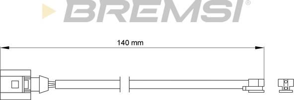 Bremsi WI0703 - Signalni kontakt, trosenje kočione plocice www.molydon.hr