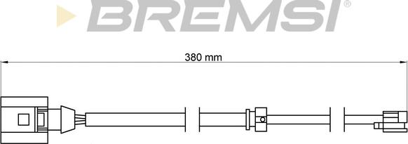 Bremsi WI0712 - Signalni kontakt, trosenje kočione plocice www.molydon.hr