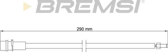 Bremsi WI0789 - Signalni kontakt, trosenje kočione plocice www.molydon.hr