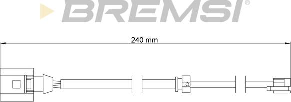 Bremsi WI0726 - Signalni kontakt, trosenje kočione plocice www.molydon.hr