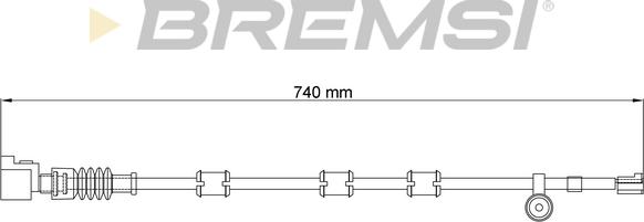 Bremsi WI0779 - Signalni kontakt, trosenje kočione plocice www.molydon.hr