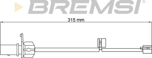 Bremsi WI0775 - Signalni kontakt, trosenje kočione plocice www.molydon.hr